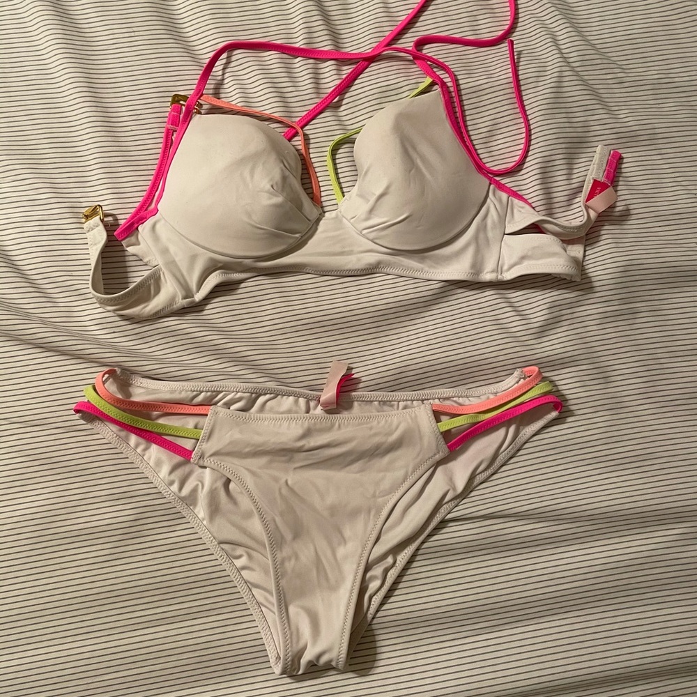 Neon Victoria secret swimsuit